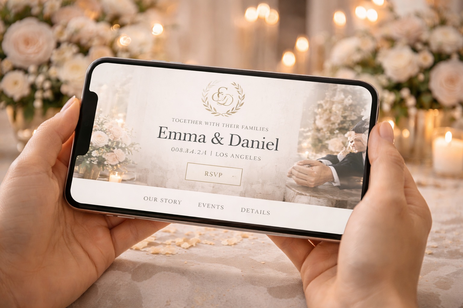 Digital wedding invitations service by VowDreams