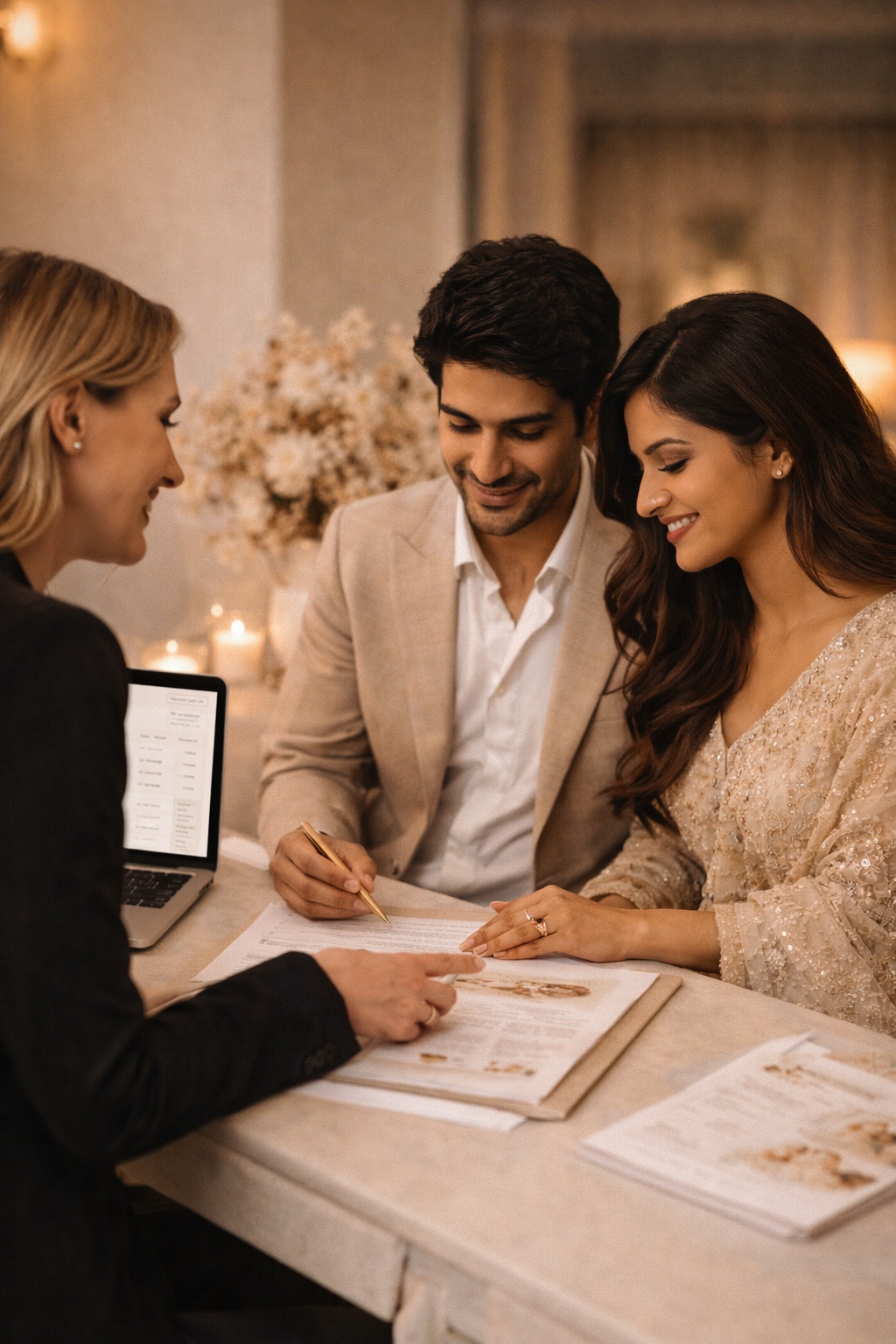 Premium coordination feature preview for VowDreams events